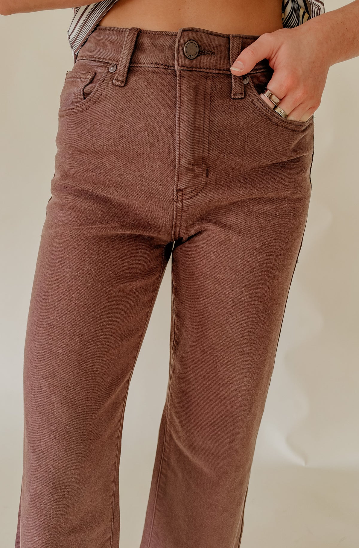 JUST BLACK SLIM WIDE LEG DENIM