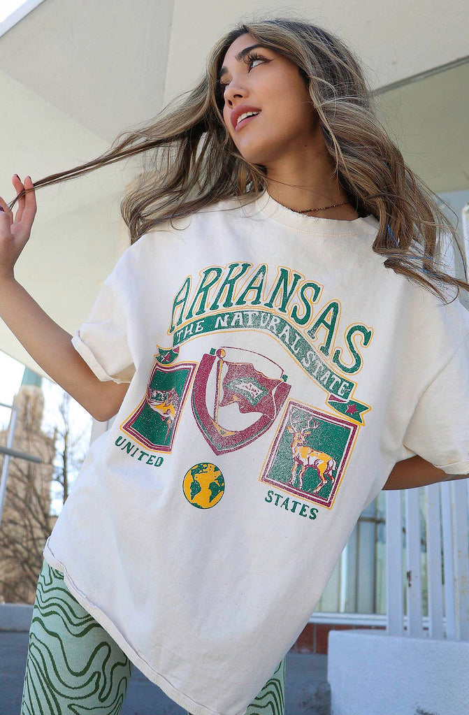 ARKANSAS NATURAL STATE PATCH TEE