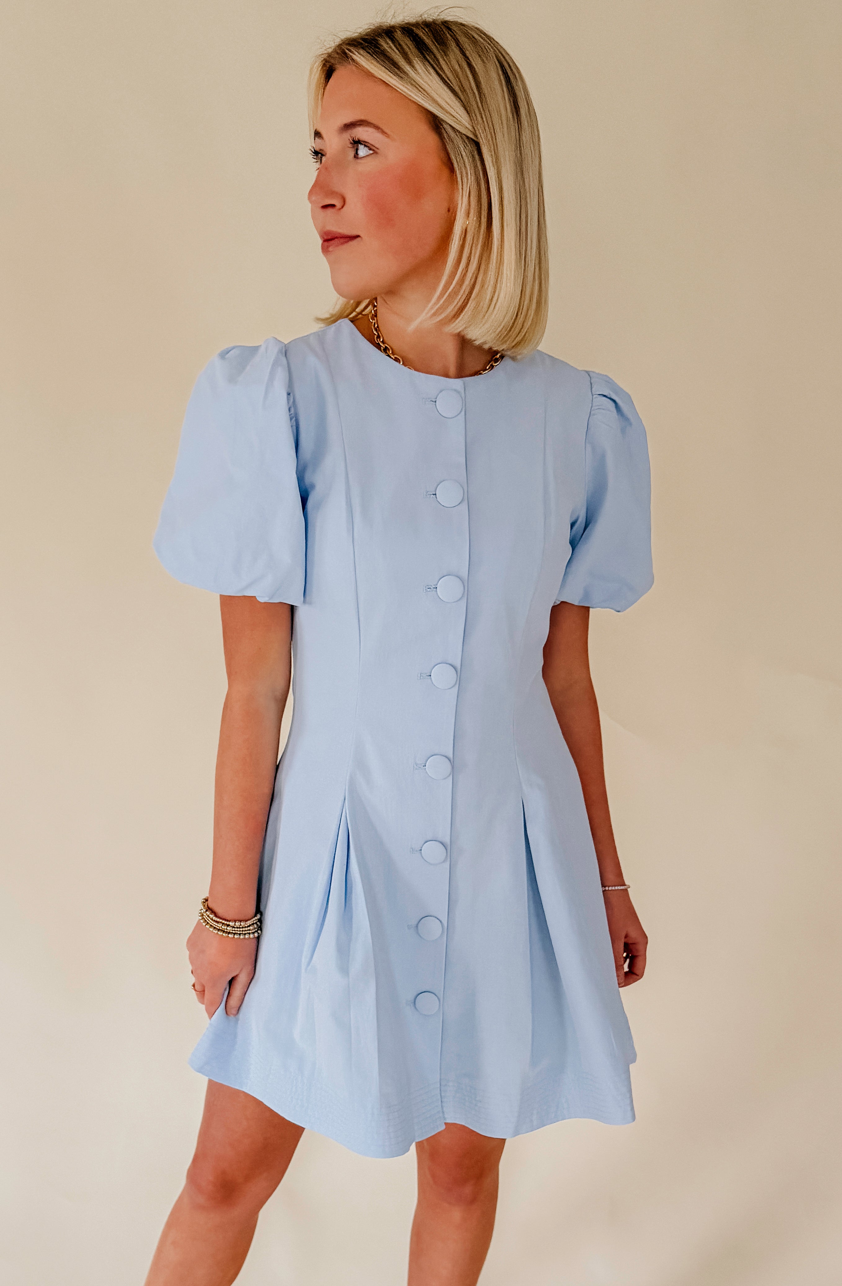 THE CHLOE BUTTONED DRESS
