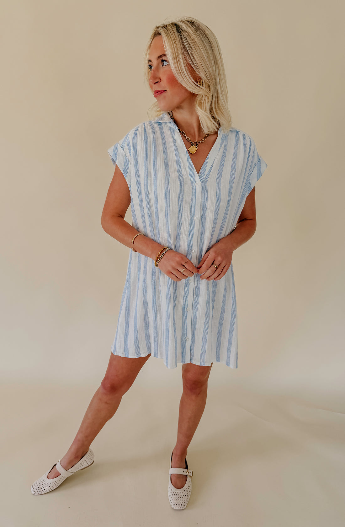 Z SUPPLY SHELLBOUND STRIPED DRESS