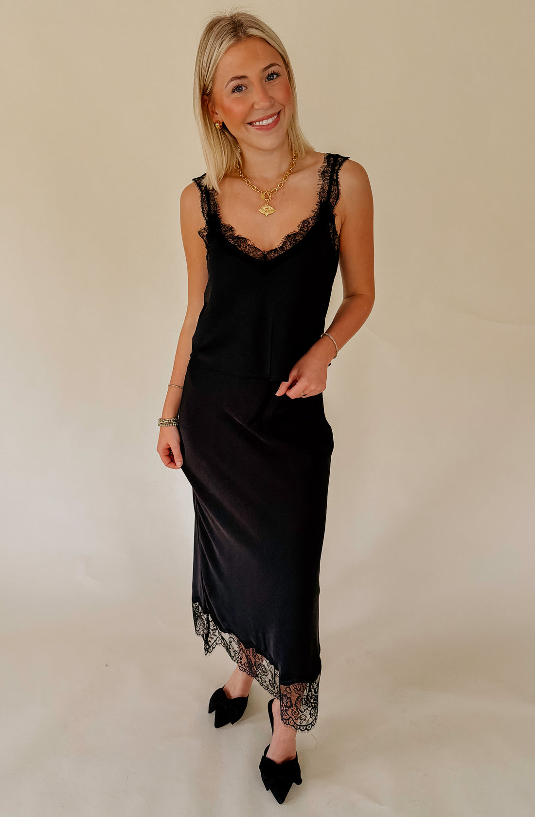 Z SUPPLY UMA LACE SATIN CAMI