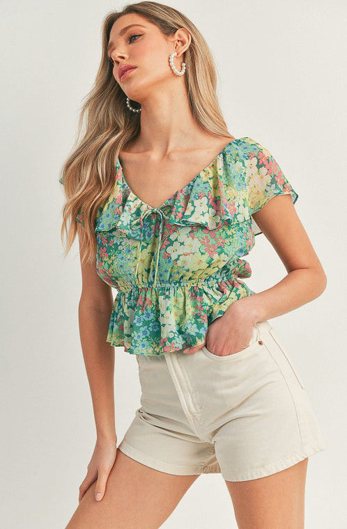 GOIN WITH IT FLORAL TOP