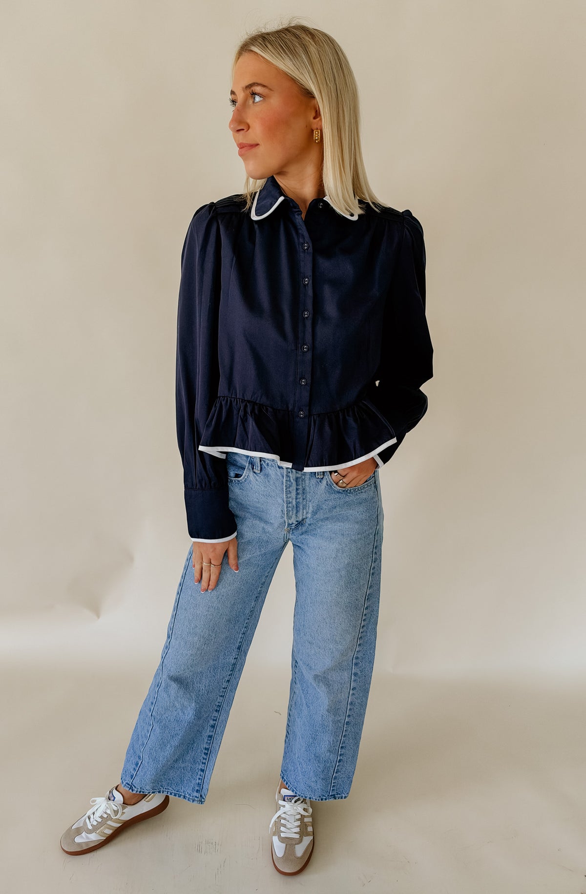 THE JENNY BUTTONED BLOUSE