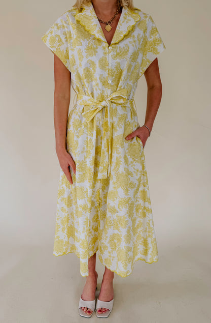 HOLDING OUT HOPE FLORAL MIDI DRESS