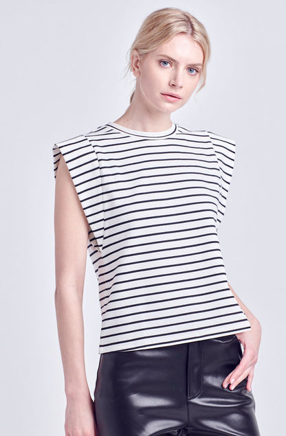 THE CLAIRE STRIPED TOP