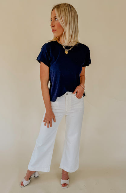 PAIGE ANESSA DENIM IN LIGHT ECRU