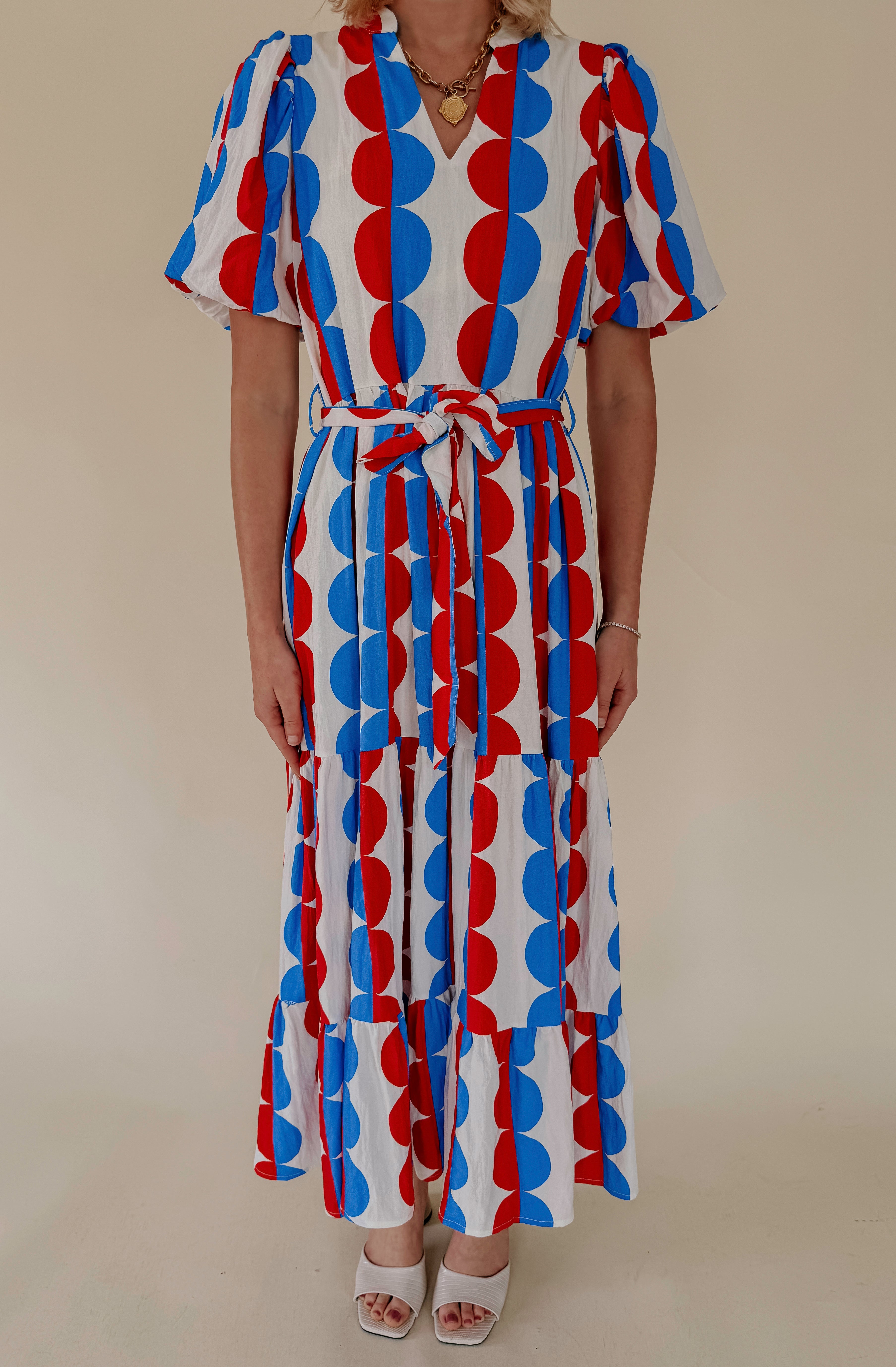 DOUBLE THE FUN MIDI DRESS