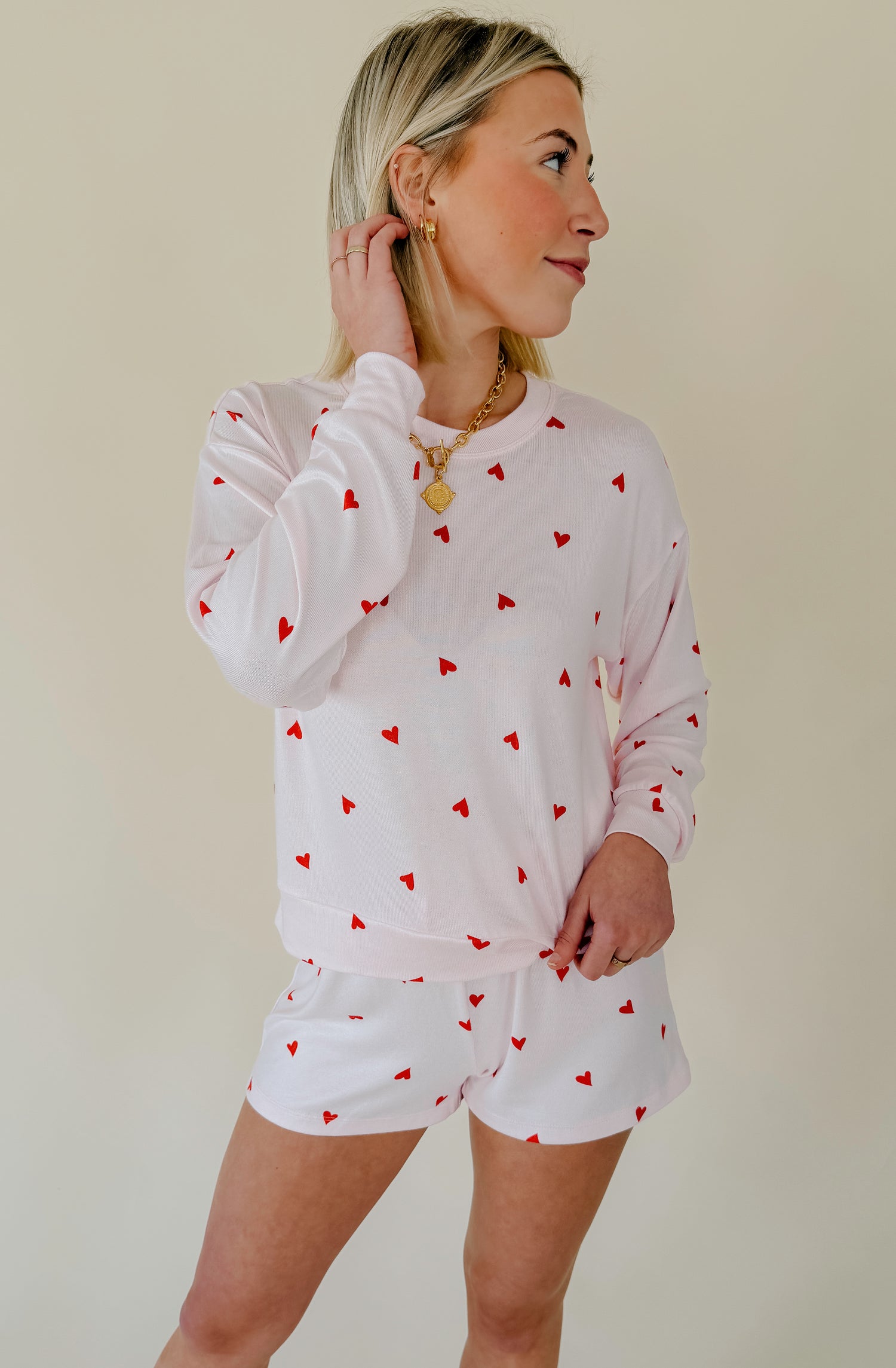 Z SUPPLY LOVE FIRST HEART SHORT