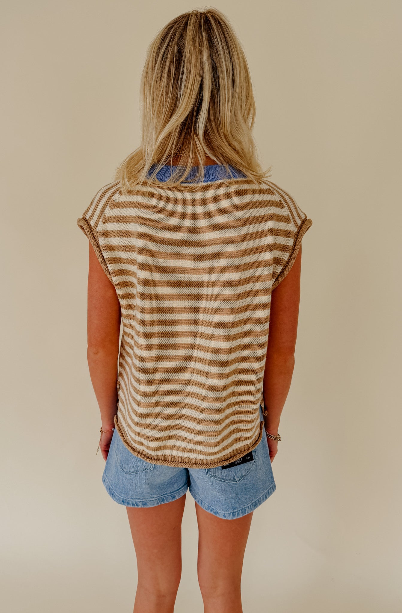 COASTAL STRIPE SWEATER TANK