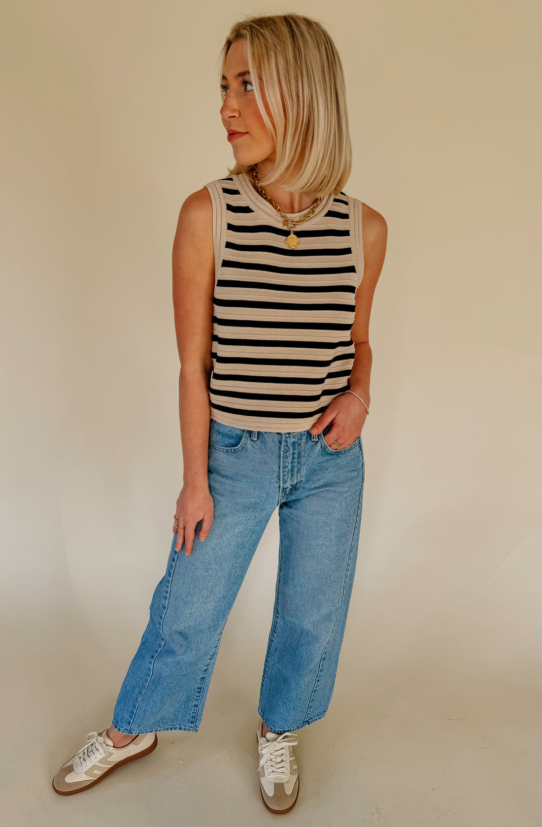 Z SUPPLY EMORI STRIPED MUSCLE TANK