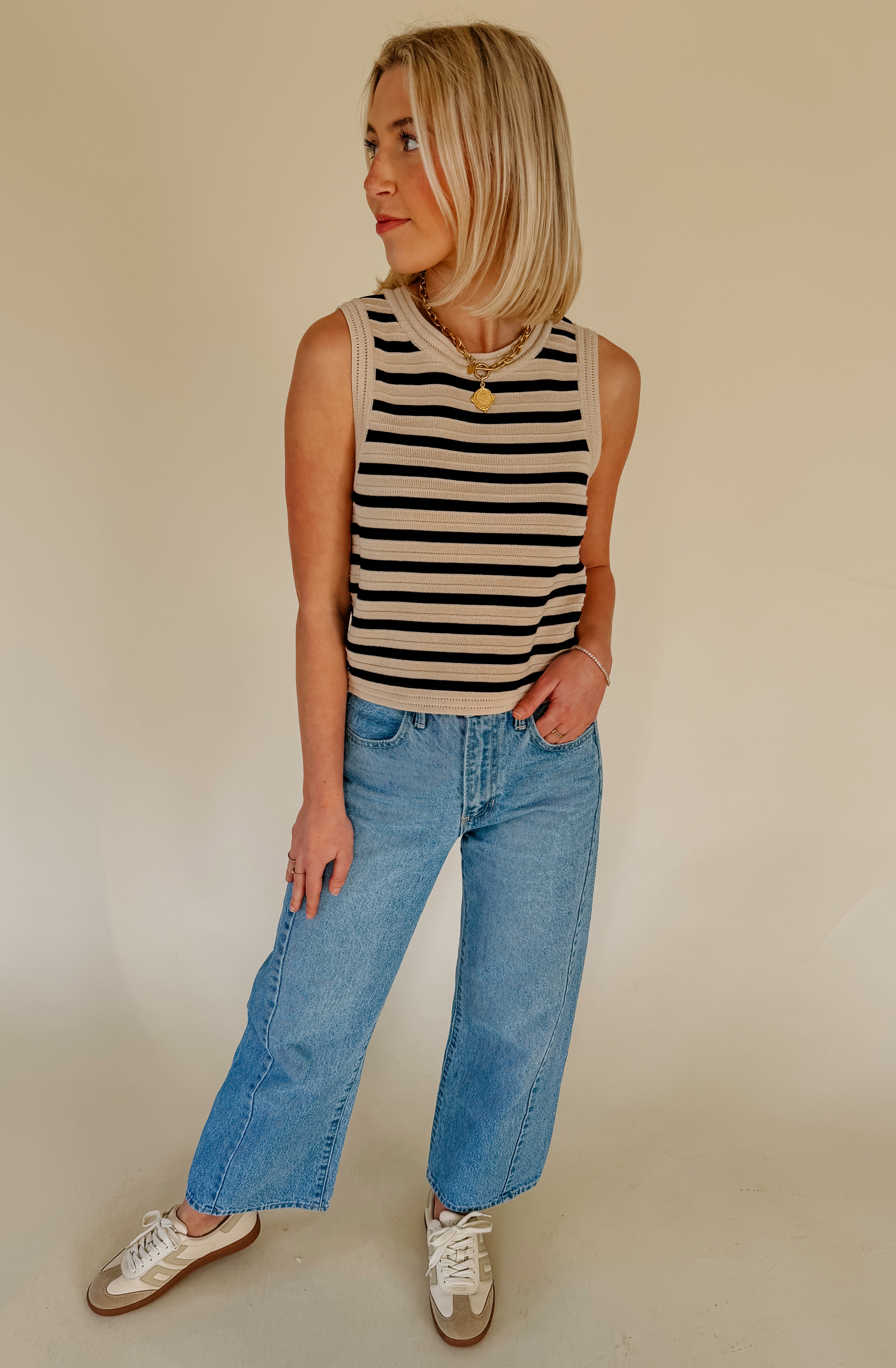 Z SUPPLY EMORI STRIPED MUSCLE TANK