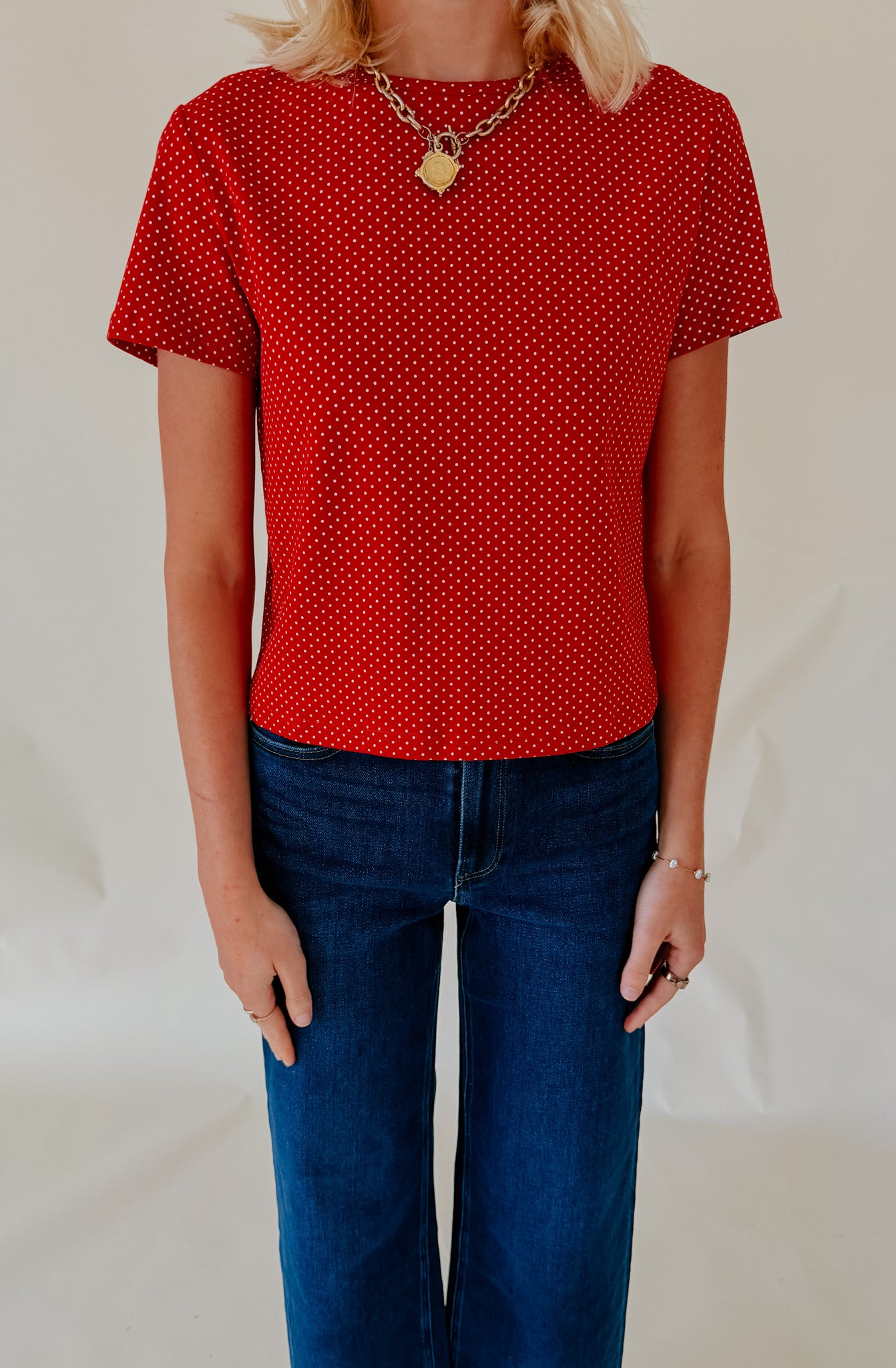 CONNECT THE DOTS JERSEY KNIT TEE