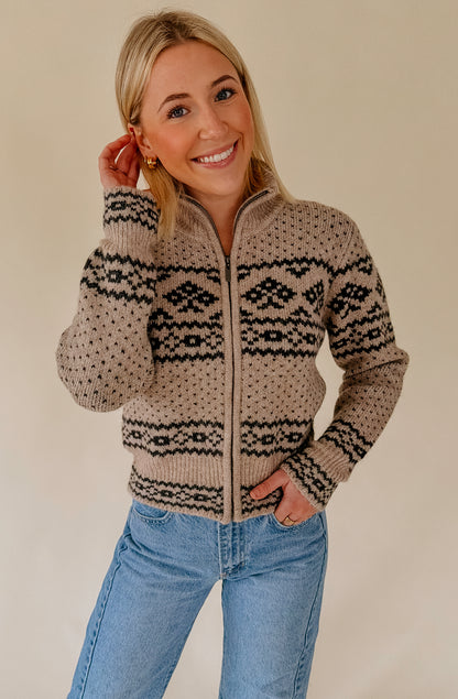 Z SUPPLY BISMARCK ZIP CARDIGAN