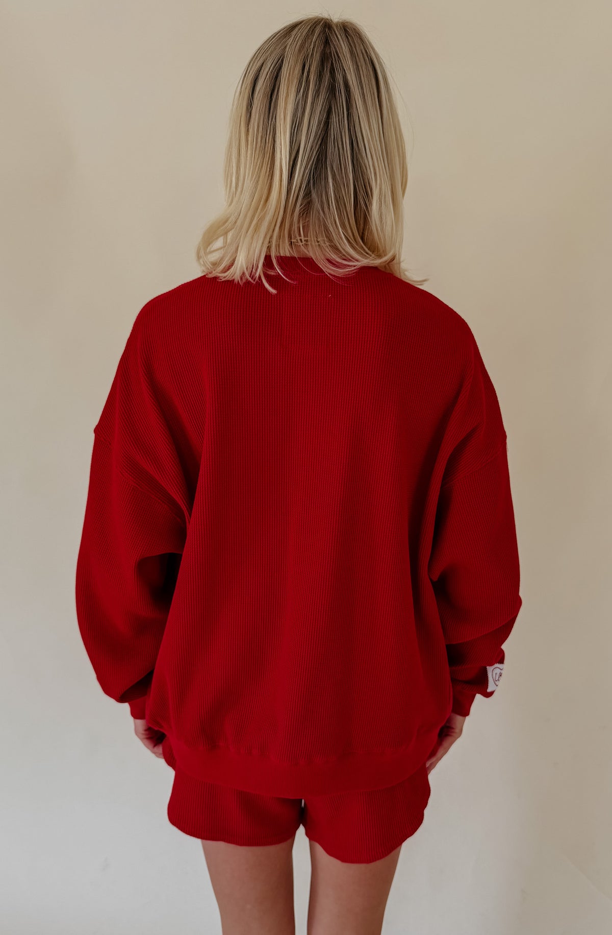 HOGS EMBROIDRED WAFFLE HENLEY