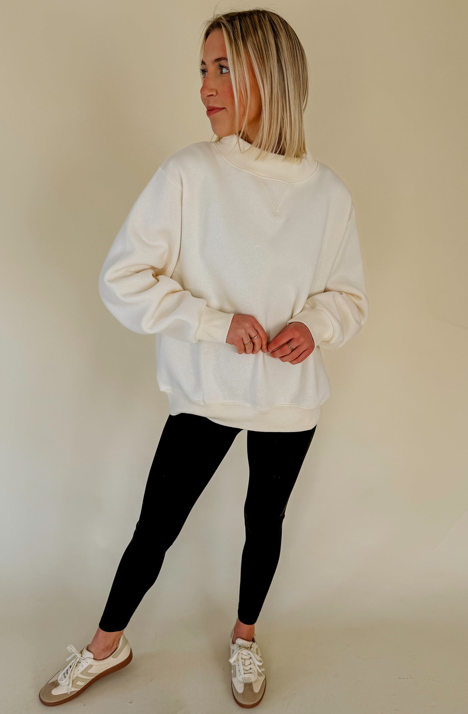 THE PARKER MOCK NECK SWEATSHIRT