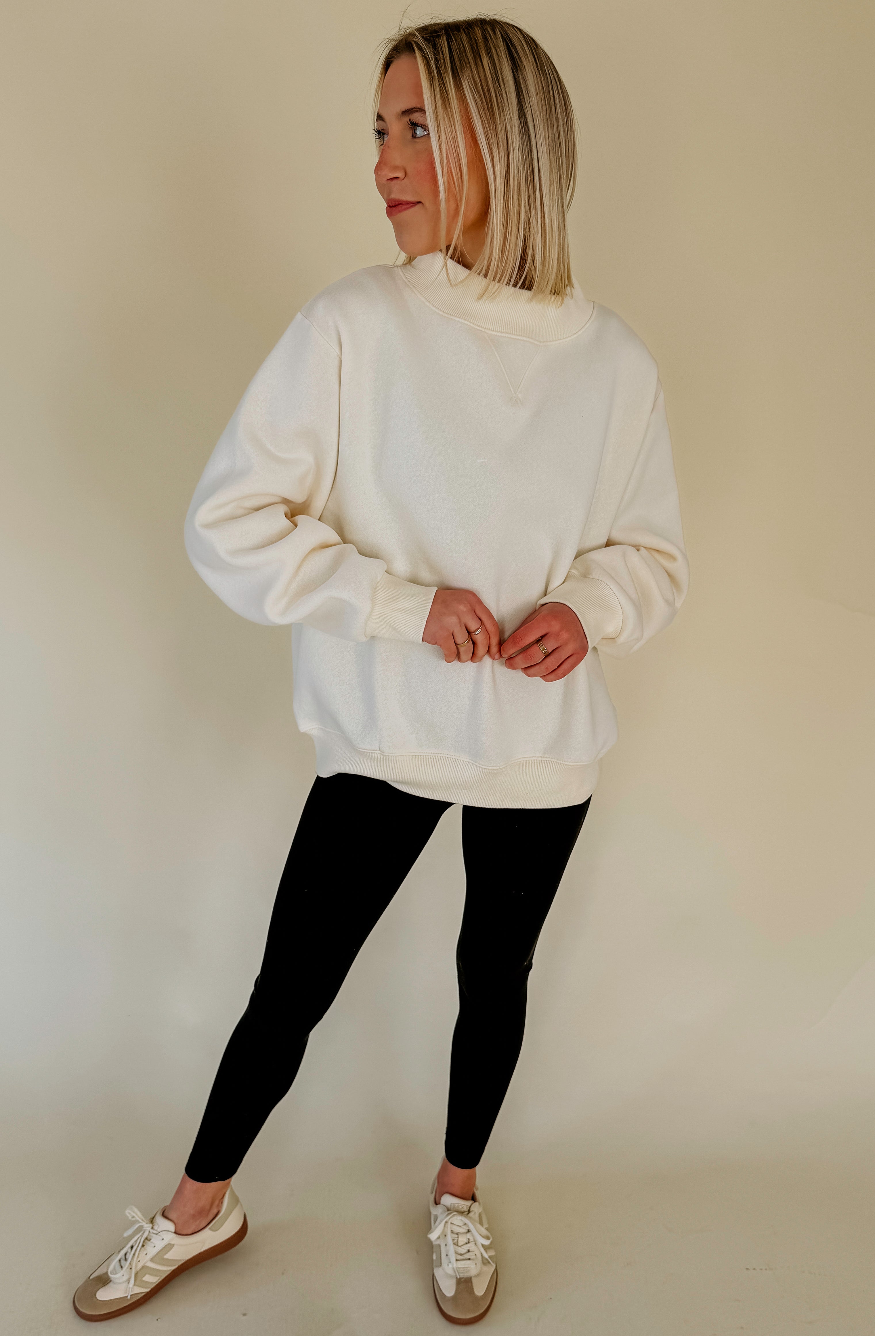 THE PARKER MOCK NECK SWEATSHIRT