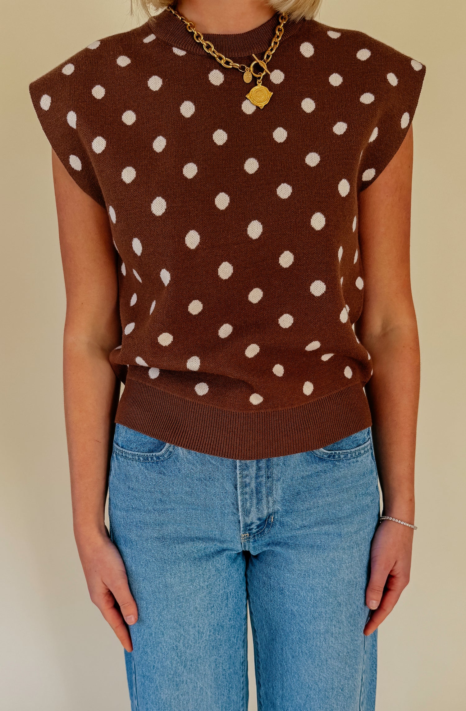 DOT YOUR AVERAGE SWEATER TANK