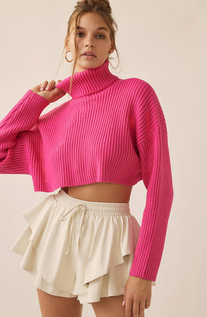 SMOOTH MOVE CROPPED SWEATER