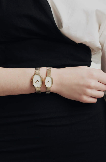 BREDA JANE TWO TONED TETHERED WATCH