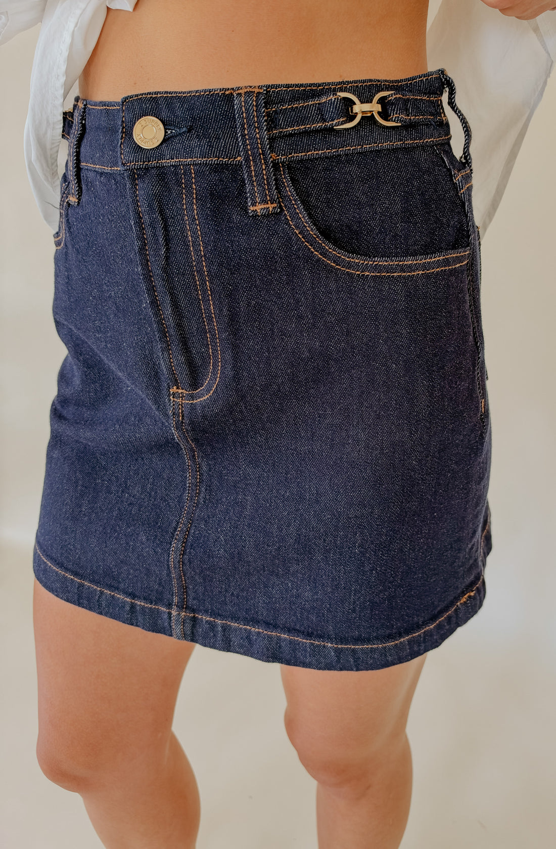 Z SUPPLY THE SOCIALITE DENIM MINI SKIRT