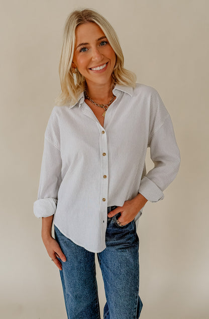 ON THE REGULAR STRIPED BUTTON DOWN
