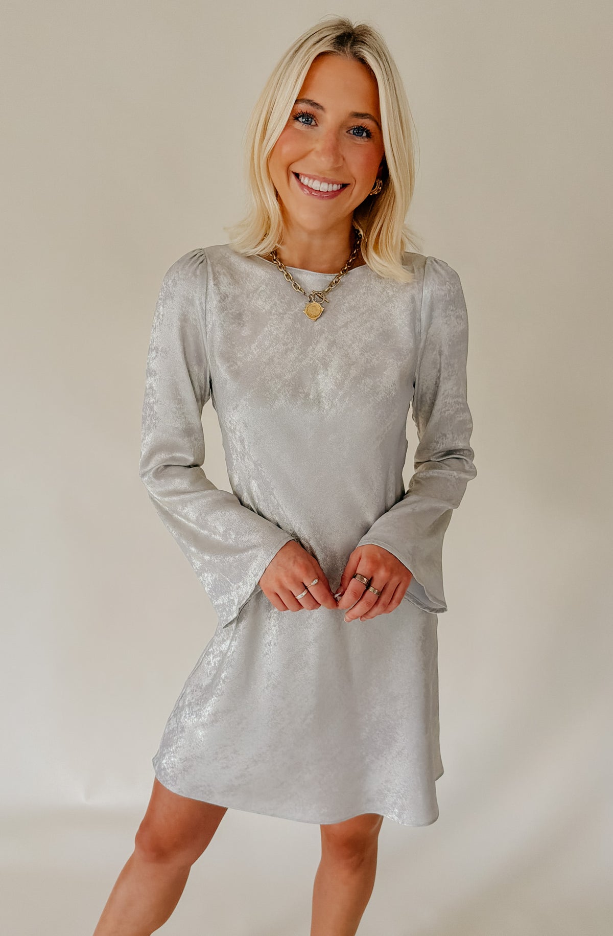 METALLIC SHIMMER DRESS