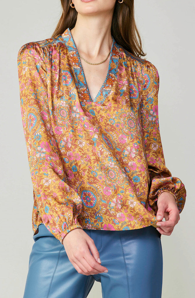 THE SEDONA FLORAL BLOUSE