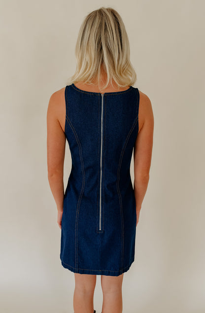 DENIM DREAMS MINI DRESS