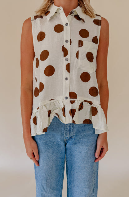 GOING IN CIRCLES BUTTONED TANK