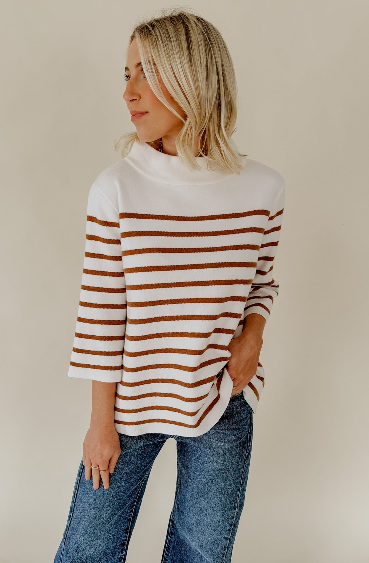 EVERYONES NUMBER ONE MOCK NECK SWEATER
