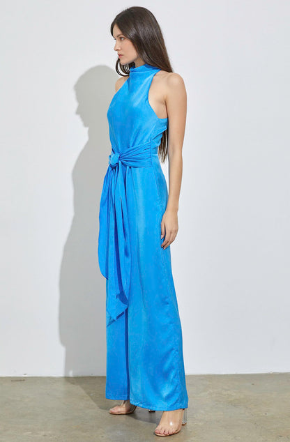 BOLD GLAMOUR HIGH NECK JUMPSUIT
