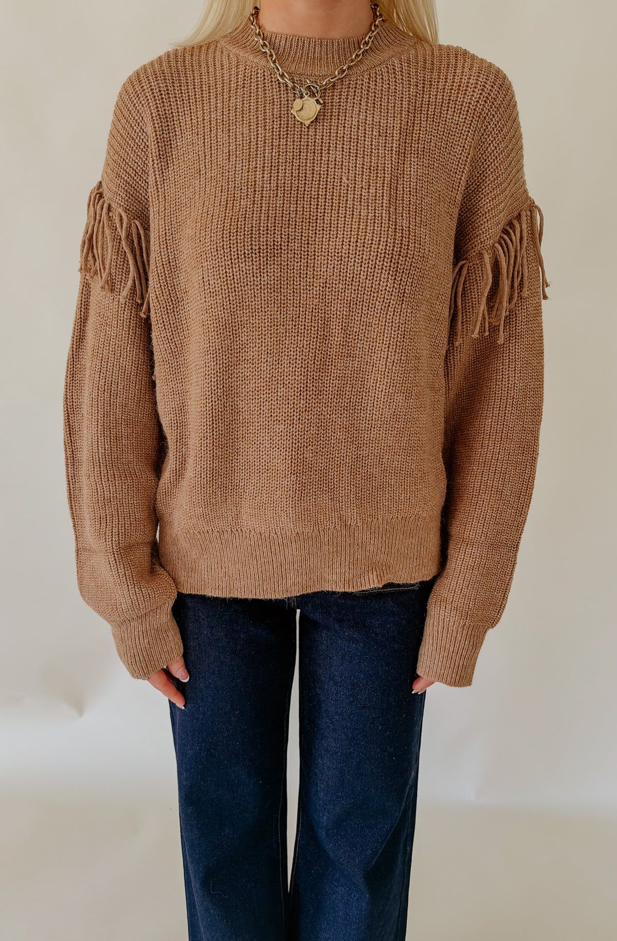FOR THE FRINGE OF IT SWEATER