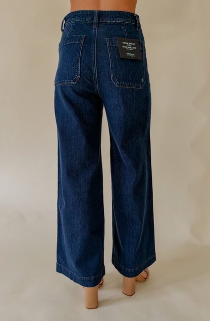 SILVER VINTAGE WIDE LEG JEAN