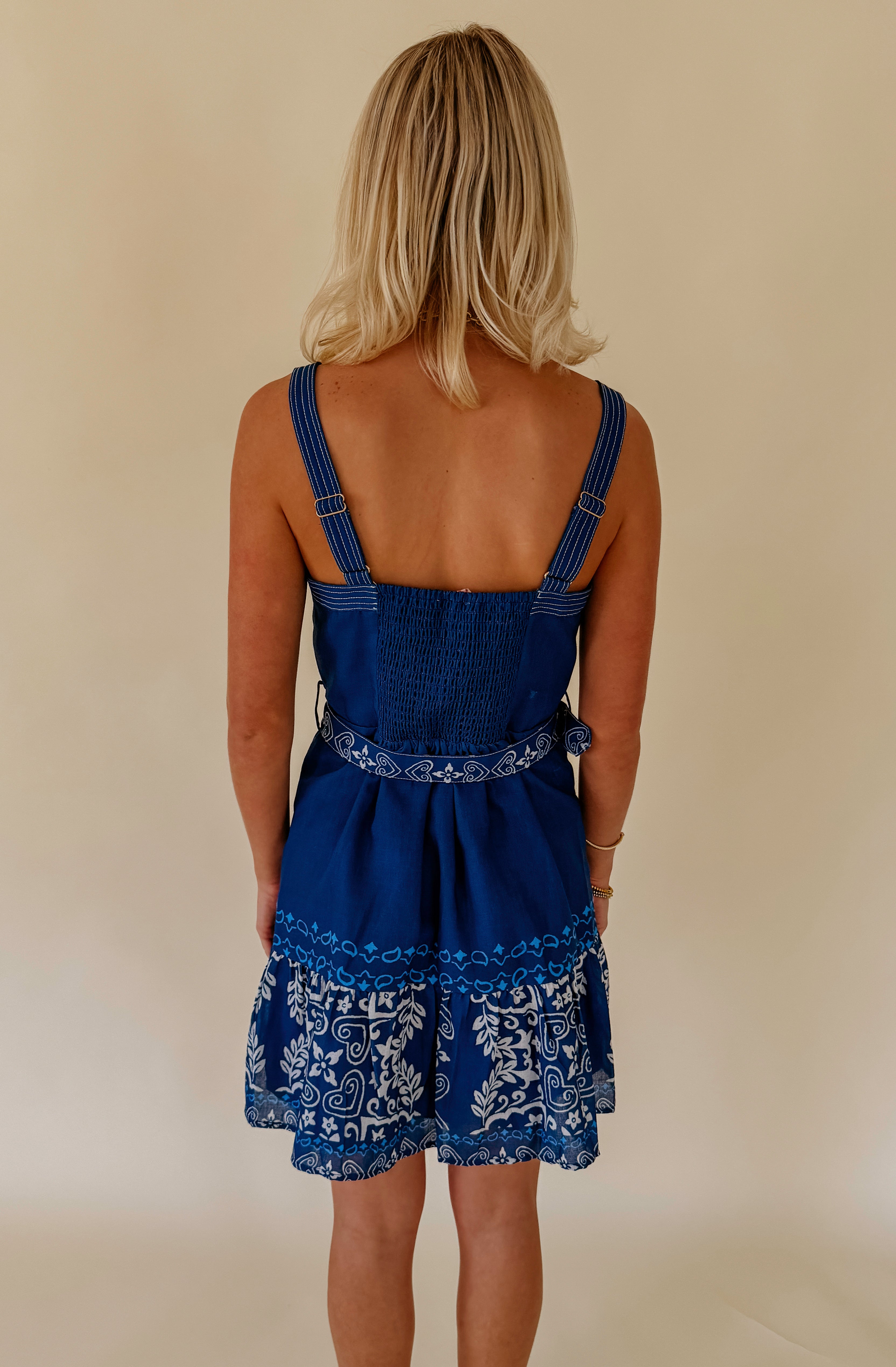 CIEBON ANISE BELTED MINI DRESS