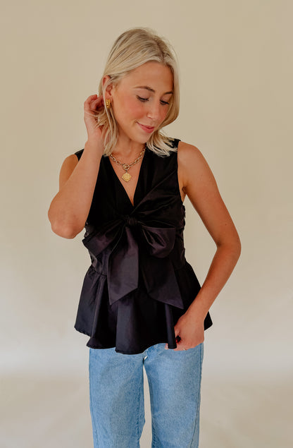 RILEY TIE FRONT BLOUSE