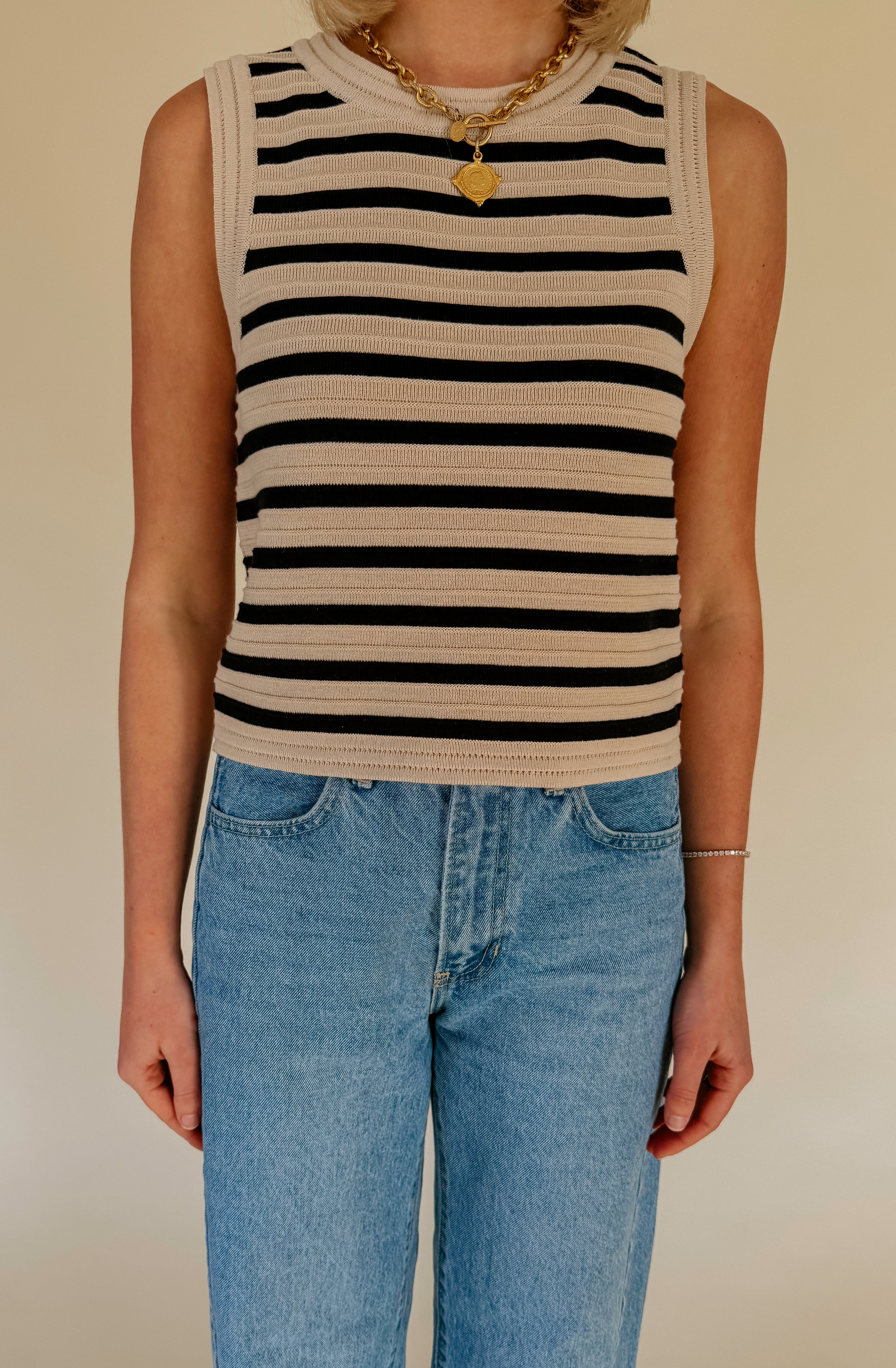 Z SUPPLY EMORI STRIPED MUSCLE TANK