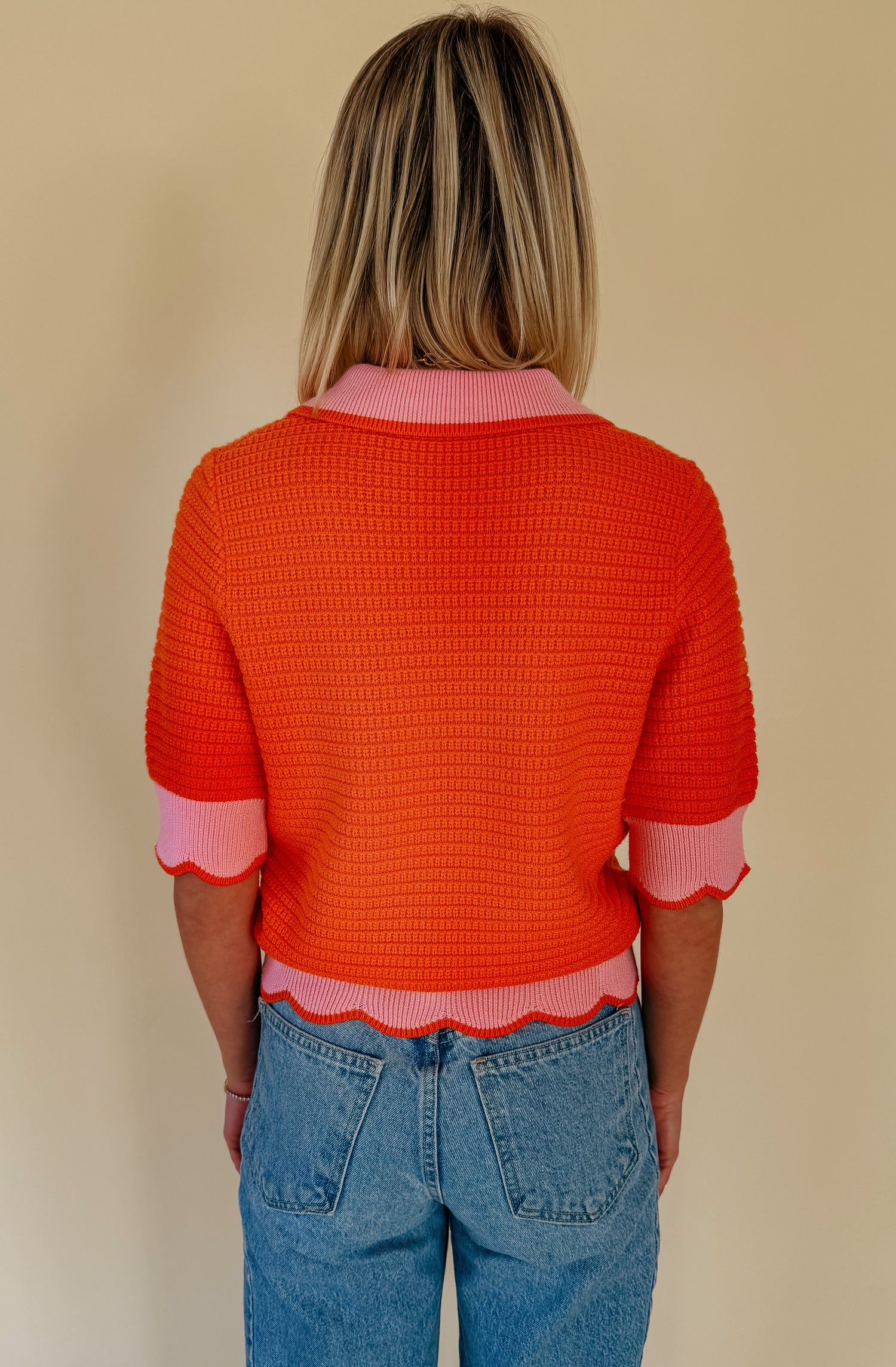 OUT OF LINE COLLARED SWEATER