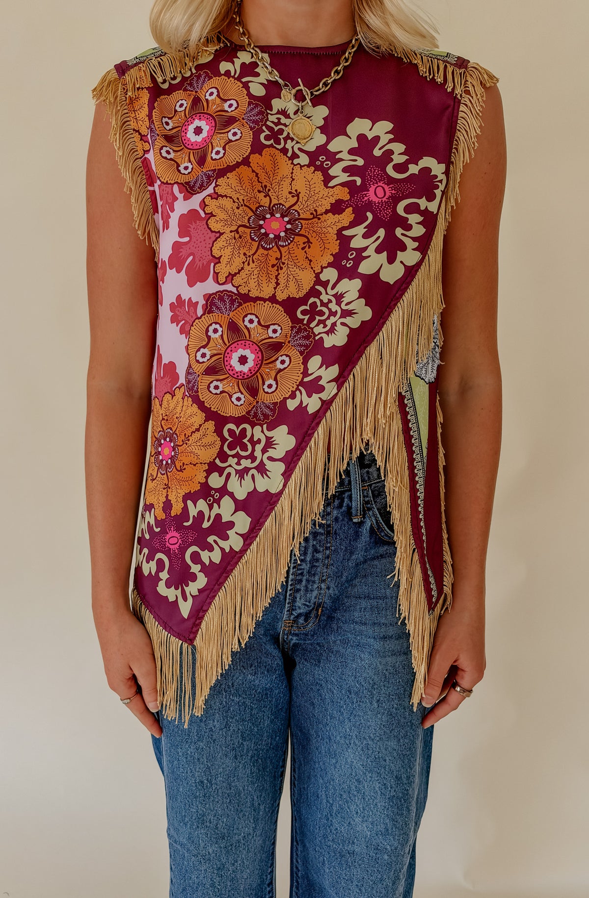 LANGLEY FRINGE TOP