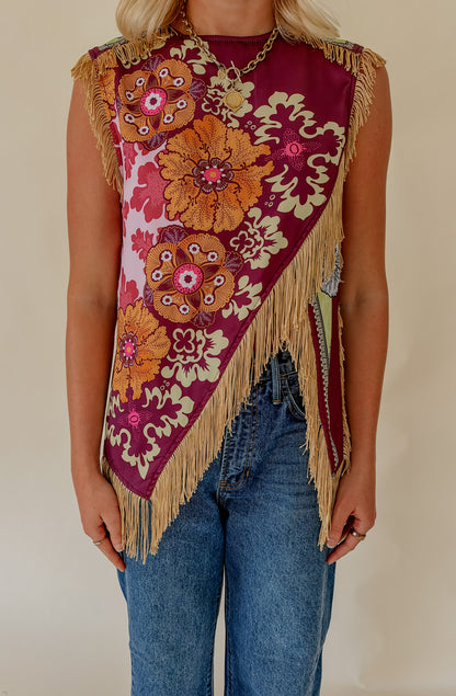 LANGLEY FRINGE TOP