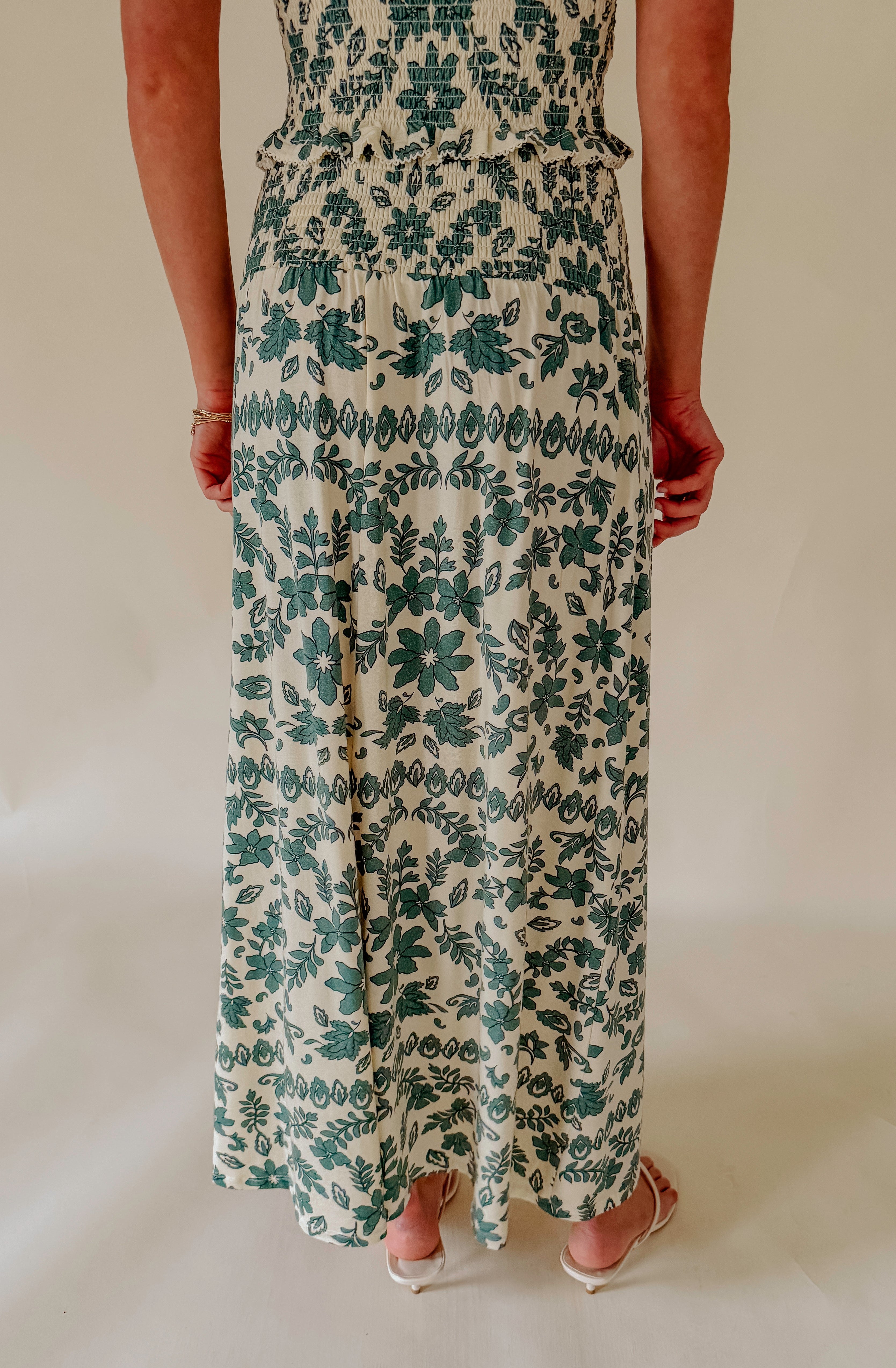 Z SUPPLY LEYA TERA PAISLEY SMOCKED SKIRT
