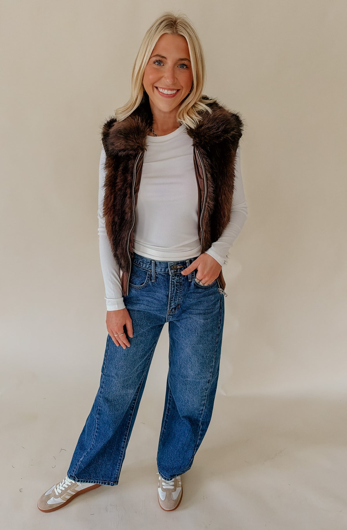 HEARTLOOM AYRA FAUX FUR VEST