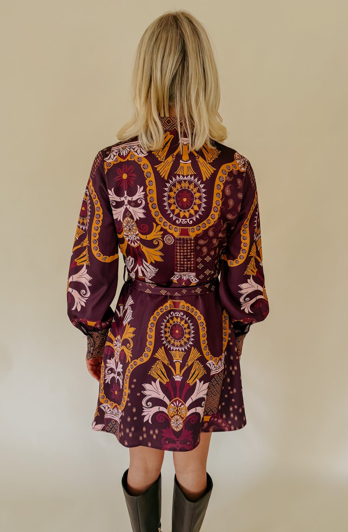 CIEBON ANTONIA BELTED MINI DRESS