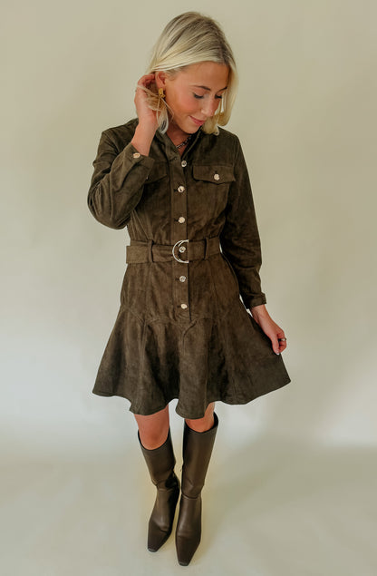 CIEBON KENNEDY BELTED MINI DRESS