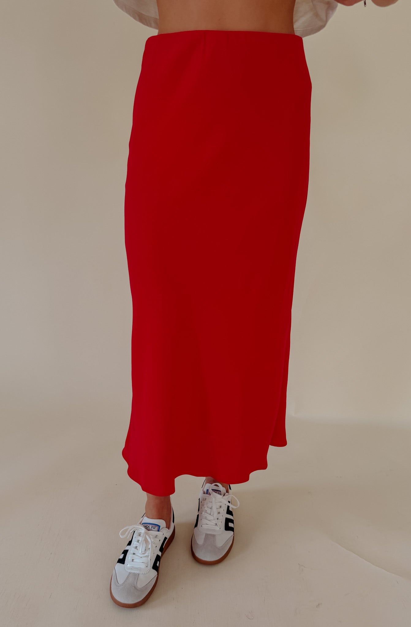 CHILI SEASON SLIP MIDI SKIRT