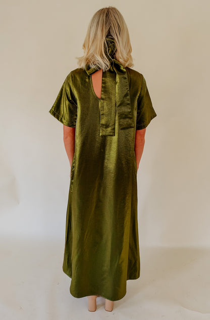 GREEN WITH ENVY MAXI DRESS
