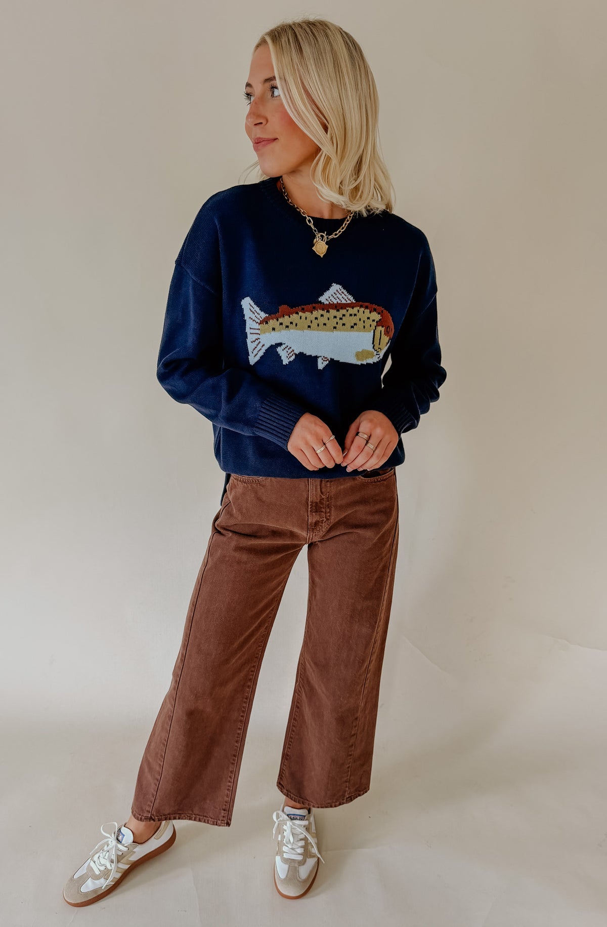 GO FISH CREWNECK SWEATER