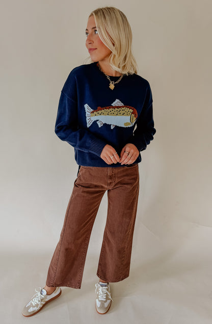 GO FISH CREWNECK SWEATER