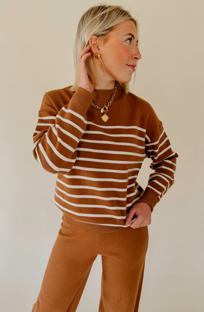 GOING EVERYWHERE STRIPED SWEATER