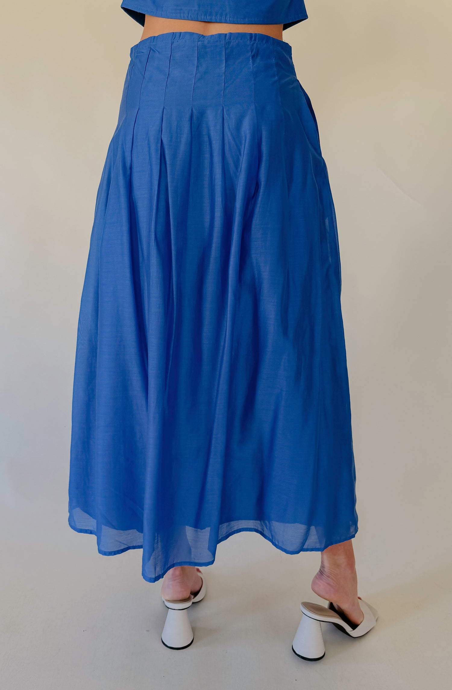 CIEBON PHEONA PLEATED MIDI SKIRT