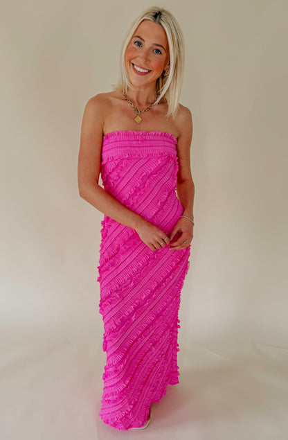 THE ISABELLA TEXTURED MIDI DRESS